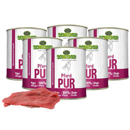 Schecker Pferd Pur Nassfutter für Hunde Adult Hypoallergen 6 x 820 g - 6 x 820 g – Bild 1 von 5