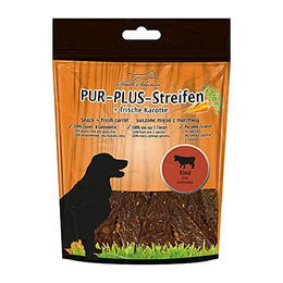 Schecker PUR Plus Dörrfleisch Kaustreifen Rind für Hunde Monoprotein Hypoallergen 100 g - 100 g – Bild 1 von 3