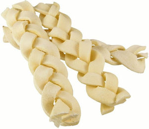 Schecker Rinderhaut-Kauzöpfe Kausnack für Hunde Adult ohne Farb- und Aromastoffe sowie Konservierungsstoffe - 250 g – Bild 1 von 2