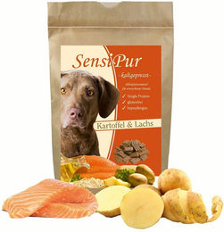 Schecker SensiPur Trockenfutter für Hunde Adult mit Lachs und Kartoffel ohne Farbstoffe und Geschmacksverstärker - 1,5 kg – Bild 1 von 3