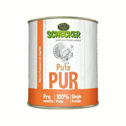 Schecker Sensitive Hundefutter Pute Stückchen in Sauce getreidefrei und glutenfrei 410g - 820 g – Bild 1 von 3