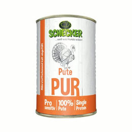 Schecker Sensitive Pute Stückchen in Sauce glutenfrei Monoprotein 410g - 410 g – Bild 1 von 1
