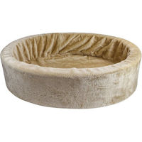 Produktbild von Schecker Teddy Schaumstoffbett Hundebett aus Plüsch in Beige 60 cm