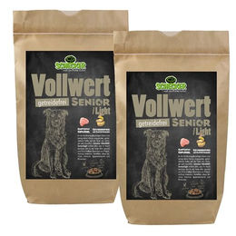 Schecker Trockenfutter VOLLWERT Senior Light Geflügel getreidefrei 24 kg - 2 x 12 kg – Bild 1 von 3