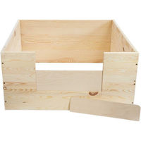 Produktbild von Schecker Welpen Wurfkiste aus Naturholz 80x 80x 38 cm