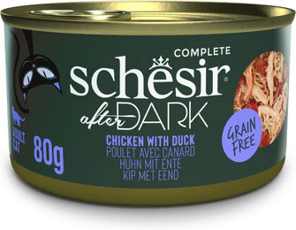 Schesir After Dark Katzen Nassfutter Huhn & Ente Filets Getreidefrei 12 x 80 g - 12 x 80 g – Bild 1 von 1