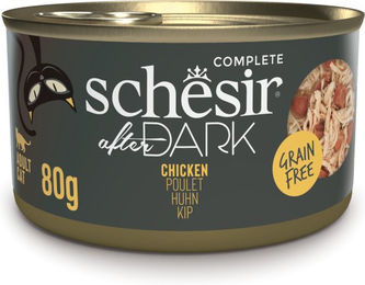 Produktbild von Schesir After Dark Katzen Nassfutter Huhn Filets Getreidefrei 12 x 80 g