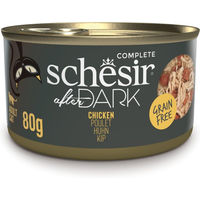 Produktbild von Schesir After Dark Katzen Nassfutter Huhn Filets Getreidefrei 12 x 80 g