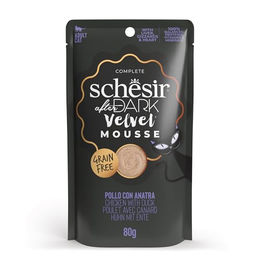 Schesir After Dark Katzen Nassfutter Huhn Mousse Getreidefrei Adult 12 x 80 g Beutel - 12 x 80 g – Bild 1 von 8