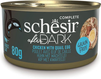 Produktbild von Schesir After Dark Katzen Nassfutter Huhn und Ei Filets Getreidefrei 12 x 80 g - 12 x 80 g