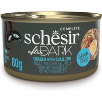Produktbild von Schesir After Dark Katzen Nassfutter Huhn und Ei Filets Getreidefrei 12 x 80 g - 12 x 80 g