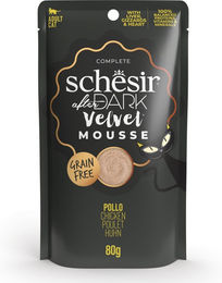 Schesir After Dark Velvet Mousse Huhn Getreidefrei Nassfutter für erwachsene Katzen 12 x 80 g - 12 x 80 g – Bild 1 von 9