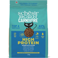 Produktbild von Schesir Born Carnivore High Protein Katzenfutter Hering mit Lachs Getreidefrei Adult 2 x 1,25 kg