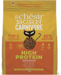 Schesir Born Carnivore Trockenfutter Huhn und Ei für ausgewachsene Katzen getreidefrei 255 g - 255 g – Bild 1 von 13