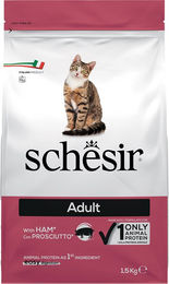 Schesir Cat Adult Maintenance Katzenfutter trocken Schinken Monoprotein Hypoallergen 1,5 kg - 1,5 kg – Bild 1 von 5