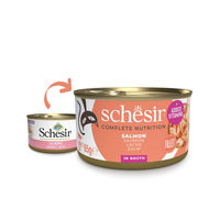 Produktbild von Schesir Cat Complete Katzenfutter Lachs in Soße 12x85 g ohne Farb- und Aromastoffe