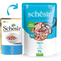 Produktbild von Schesir Cat Complete Katzenfutter Thunfisch in Gelee 12x85 g ohne Farb- und Aromastoffe