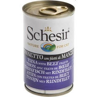 Produktbild von Schesir Cat Complete Katzenfutter Thunfisch mit Rind in Gelee für Adult 8x140 g - 6 x 140 g