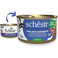Produktbild von Schesir Cat Complete Katzenfutter Thunfisch mit Sardellen in Jelly 12x85 g