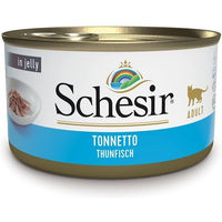 Produktbild von Schesir Cat Complete Katzenfutter Thunfisch Stückchen in Gelee 12x85 g ohne Farb- und Aromastoffe - 85 g
