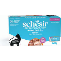 Produktbild von Schesir Cat Complete Thunfisch Stückchen in Sauce für erwachsene Katzen 6 x 50 g Dose - 6 x 50 g