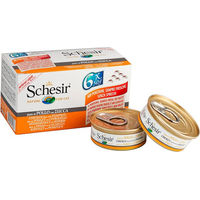 Produktbild von Schesir Cat Natural Light Huhn mit Kürbis Katzen Nassfutter 6x50g - 6 x 50 g