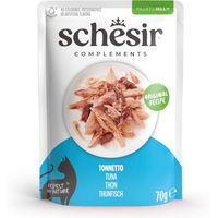 Produktbild von Schesir Complements Filet in Gelee Thunfisch Katzenfutter Adult Sparpaket 24 x 70 g