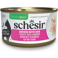 Produktbild von Schesir Complements Hähnchenfilets mit Schinken in Gelee Ergänzungsfutter für erwachsene Katzen 6 x 70 g - 6 x 70 g