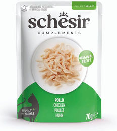 Schesir Complements Hühnerfilets in Gelee Katzen Nassfutter Adult 6 x 70 g - 6 x 70 g – Bild 1 von 2