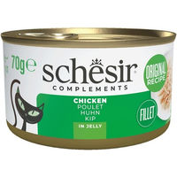 Produktbild von Schesir Complements Katzen Nassfutter Huhn in Gelee 70 g