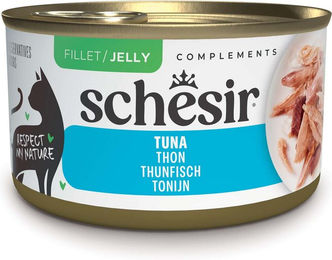 Produktbild von Schesir Complements Katzenfutter in Gelee Thunfisch Adult 24 x 70 g