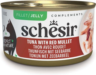Produktbild von Schesir Complements Katzenfutter in Gelee Thunfisch mit Rotbarbe 12 x 70 g