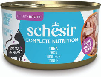 Schesir Complete Nutrition Katzen Nassfutter Filets in Brühe Thunfisch Adult Glutenfrei Ohne Konservierungsstoffe 6 x 85 g - 6 x 85 g – Bild 1 von 10