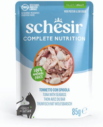 Schesir Complete Nutrition Katzen Nassfutter Thunfisch in Gelee für adulte Katzen 6 x 85 g – Bild 1 von 2
