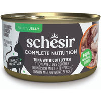 Produktbild von Schesir Complete Nutrition Katzen Nassfutter Thunfisch mit Fisch in Gelee Adult 6 x 85 g glutenfrei - 6 x 85 g