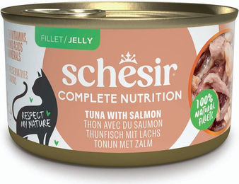Schesir Complete Nutrition Katzen Nassfutter Thunfisch mit Lachs in Gelee Adult 6 x 85 g - 6 x 85 g – Bild 1 von 5