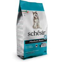 Produktbild von Schesir Dog Trockenhundefutter Adult Mittelgroße Rassen Monoprotein Fisch Hering Thunfisch 12 kg - 12 kg