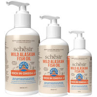Produktbild von Schesir Grizzly Wild Alaskan Fischöl mit Lachs und Kabeljau Nahrungsergänzung für alle Altersstufen 250 ml