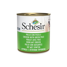 Schesir Hund Nassfutter Huhn mit Erbsen Stückchen in Gelee Adult 6 x 285 g ohne Farb- und Aromastoffe sowie Konservierungsstoffe - 6 x 285 g – Bild 1 von 2
