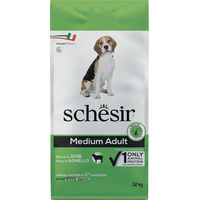 Produktbild von Schesir Hundetrockenfutter Adult Medium mit Lamm Monoprotein für Haut und Fell 12 kg - 2 x 12 kg