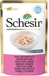 Produktbild von Schesir Katzen Leckerli Huhn und Schinken 50 g