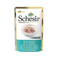 Produktbild von Schesir Katzen Nassfutter Adult Thunfisch in Gelee 1,7 kg (20 Beutel à 85 g)