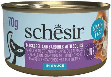 Schesir Katzen Nassfutter Grill Sardinen und Makrelen in Soße getreidefrei 70 g – Bild 1 von 1