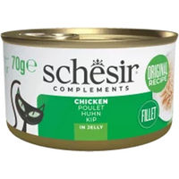 Produktbild von Schesir Katzen Nassfutter Huhn in Gelee 12x70g ohne Farb- und Aromastoffe