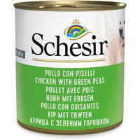 Produktbild von Schesir Katzen Nassfutter Huhn mit Erbsen Stückchen in Gelee Adult 12 x 285 g - 12 x 285 g