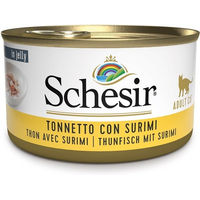 Produktbild von Schesir Katzen Nassfutter Thunfisch mit Stückchen in Gelee 85 g - 85 g