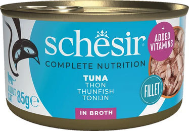Schesir Katzen Nassfutter Thunfisch Stückchen in Sauce für Adult 12x85g ohne Farb- und Aromastoffe sowie Konservierungsstoffe - 85 g – Bild 1 von 9