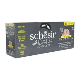 Produktbild von Schesir Katzen Pastete Huhn Mixpaket 12 x 80 g - 12 x 80 g