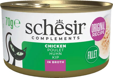 Schesir Katzen-Suppe Huhn in Brühe mit hohem Fleischanteil Adult 12x70 g - 6 x 70 g – Bild 1 von 3