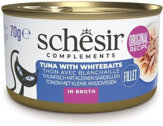 Schesir Katzen-Suppe Thunfisch mit Fisch in Brühe ohne Farb- und Aromastoffe 70 g - 6 x 70 g – Bild 1 von 4
